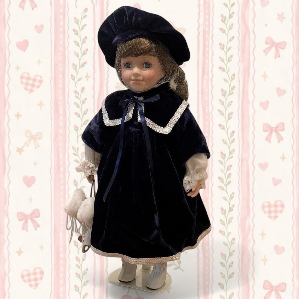 Ice Skater Porcelain Doll, Avon, Victorian